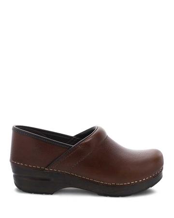 Sabots Dansko Professional Tumbled Pull Up Femme Marron | FR 525RVD